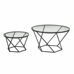 Geometric Glam Nesting Coffee Tables - Saracina Home White Marble/gold -Side Tables Sales unnamed file 83