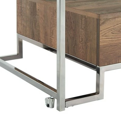 3pc Hampton Occasional Table Set Light Walnut/Chrome - Picket House Furnishings 13 3pc Hampton Occasional Table Set Light Walnut/Chrome - Picket House Furnishings - Image 11