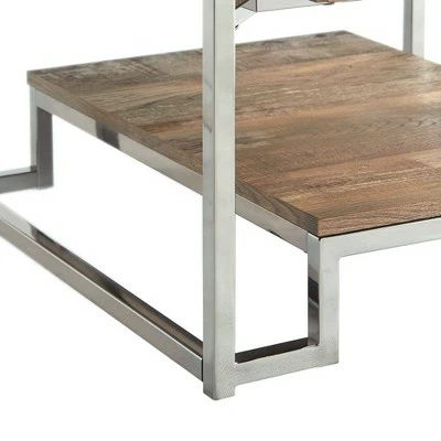 3pc Hampton Occasional Table Set Light Walnut/Chrome - Picket House Furnishings 14 3pc Hampton Occasional Table Set Light Walnut/Chrome - Picket House Furnishings - Image 12