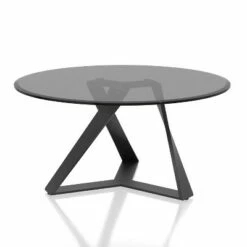 2pc Borrego Round Coffee Table Set Texture Black/Gray - miBasics -Side Tables Sales unnamed file 834