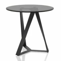 2pc Borrego Round Coffee Table Set Texture Black/Gray - miBasics -Side Tables Sales unnamed file 835