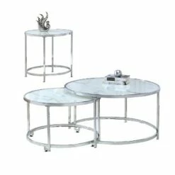 Rayne Nesting Cocktail Table White - Steve Silver Co. -Side Tables Sales unnamed file 8350