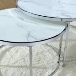 Rayne Nesting Cocktail Table White - Steve Silver Co. -Side Tables Sales unnamed file 8351