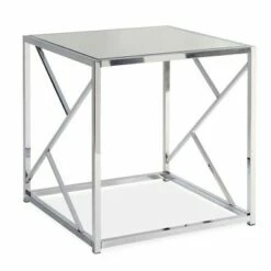 3pc Stella Occasional Table Set Chrome - Picket House Furnishings