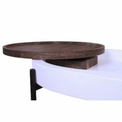 2pc Ardenna Table Set - miBasics Sand Black/dark Walnut/white High Gloss -Side Tables Sales unnamed file 8415