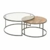 Olivia & May Set of 2 Contemporary Nesting Round Coffee Tables Gray - Olivia & May -Side Tables Sales unnamed file 8420