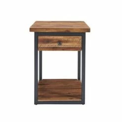 Claremont Rustic Wood Coffee Table and 2 End Tables Black - Alaterre Furniture -Side Tables Sales unnamed file 8436