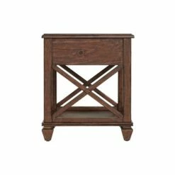 3pc Bridgton Wood Living Room Set with Coffee Table and 2 Square End Tables Cherry - Alaterre Furniture 22 3pc Bridgton Wood Living Room Set with Coffee Table and 2 Square End Tables Cherry - Alaterre Furniture -Side Tables Sales unnamed file 8453