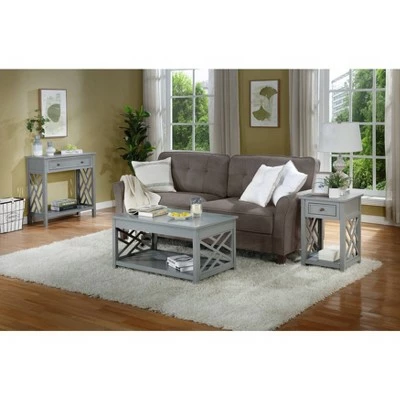 36" Middlebury Coffee Table, End Table and Console Table - Alaterre Furniture Gray 12 36" Middlebury Coffee Table, End Table and Console Table - Alaterre Furniture Gray - Image 10