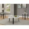 3pc Kriden Coffee Table with 2 End Tables Set - HOMES: Inside + Out Black/antique White -Side Tables Sales unnamed file 8513