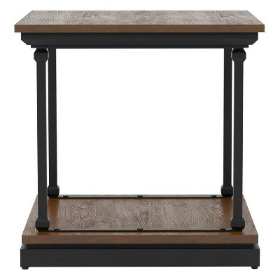 2pc Tullymore Coffee and End Table Set - miBasics Dark Oak/black 7 2pc Tullymore Coffee and End Table Set - miBasics Dark Oak/black - Image 5