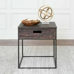 3pc Thomas Wood Table Collection Dark Brown - Abbyson Living -Side Tables Sales unnamed file 8628