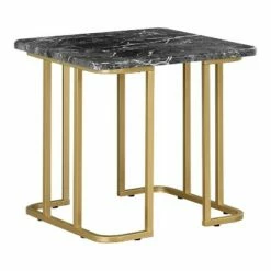 3pc Trillick Coffee Table Set with Faux Marble Top - miBasics Gold/white -Side Tables Sales unnamed file 8632
