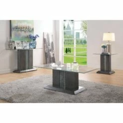 2pc Danziger Coffee Table Set Gray - miBasics -Side Tables Sales unnamed file 864