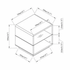 3pc Welnick Coffee Table Set White Oak - miBasics -Side Tables Sales unnamed file 8650