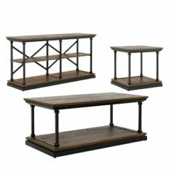 3pc Tullymore Coffee Table Set - miBasics Antique Gray/black -Side Tables Sales unnamed file 8665