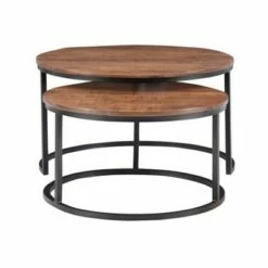 Powell Company Woodruff Nesting Coffee Table - Powell Brown -Side Tables Sales unnamed file 8718