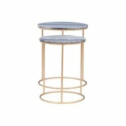 Powell Company Freya Nesting Table - Powell White Marble -Side Tables Sales unnamed file 8726