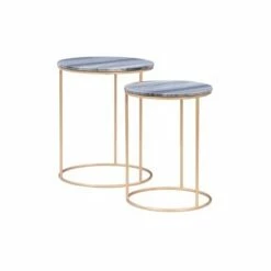 Powell Company Freya Nesting Table - Powell White Marble -Side Tables Sales unnamed file 8731