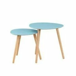 Oslo Nesting End Tables Sea Foam/Light Oak - Breighton Home -Side Tables Sales unnamed file 8792