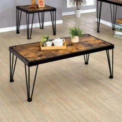 2pc Carolin Occasional Table Set Black - HOMES: Inside + Out