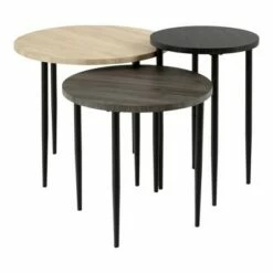 Set of 3 Round Nesting Coffee Tables - Saracina Home Birch -Side Tables Sales unnamed file 8818