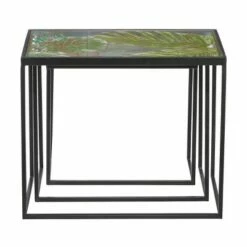 Olivia & May Set of 3 Industrial Metal Accent Tables Black - Olivia & May -Side Tables Sales unnamed file 8821