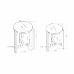 Crega Nesting Side Table Brushed Brown Gray - miBasics -Side Tables Sales unnamed file 8846