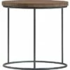 Set of 3 Berkshire Distressed Wood Nesting Side Tables Distressed Wood - Finch