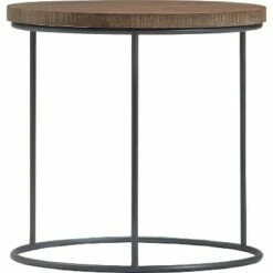 Set of 3 Berkshire Distressed Wood Nesting Side Tables Distressed Wood - Finch