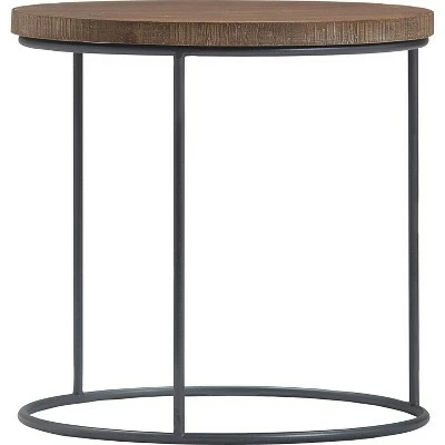 Set of 3 Berkshire Distressed Wood Nesting Side Tables Distressed Wood - Finch 7 Set of 3 Berkshire Distressed Wood Nesting Side Tables Distressed Wood - Finch - Image 5