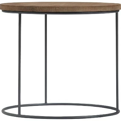 Set of 3 Berkshire Distressed Wood Nesting Side Tables Distressed Wood - Finch 8 Set of 3 Berkshire Distressed Wood Nesting Side Tables Distressed Wood - Finch - Image 6