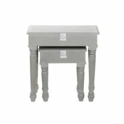 Set of 2 Farmhouse Mango Wood Accent Table - Olivia & May Gray 13 Set of 2 Farmhouse Mango Wood Accent Table - Olivia & May Gray -Side Tables Sales unnamed file 8863