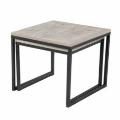 Set of 2 Thorpe Reclaimed Wood Nesting End Tables Gray/Black - Aiden Lane 12 Set of 2 Thorpe Reclaimed Wood Nesting End Tables Gray/Black - Aiden Lane -Side Tables Sales unnamed file 8871