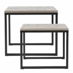 Set of 2 Thorpe Reclaimed Wood Nesting End Tables Gray/Black - Aiden Lane 13 Set of 2 Thorpe Reclaimed Wood Nesting End Tables Gray/Black - Aiden Lane -Side Tables Sales unnamed file 8872