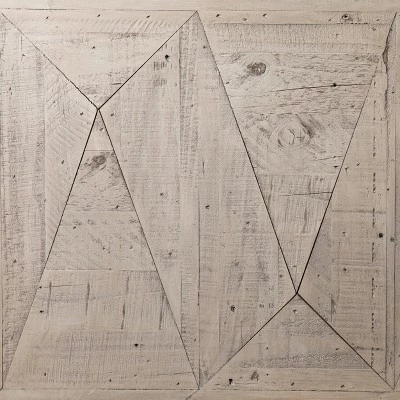 Set of 2 Thorpe Reclaimed Wood Nesting End Tables Gray/Black - Aiden Lane 8 Set of 2 Thorpe Reclaimed Wood Nesting End Tables Gray/Black - Aiden Lane - Image 6