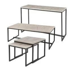 Set of 2 Thorpe Reclaimed Wood Nesting End Tables Gray/Black - Aiden Lane 17 Set of 2 Thorpe Reclaimed Wood Nesting End Tables Gray/Black - Aiden Lane -Side Tables Sales unnamed file 8876