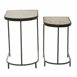 Olivia & May Set of 2 Industrial Metal Accent Tables Red - Olivia & May -Side Tables Sales unnamed file 8887