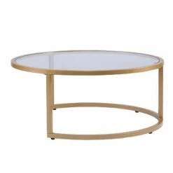 Set of 2 Emma Glam Nesting Cocktail Table Gold - Aiden Lane