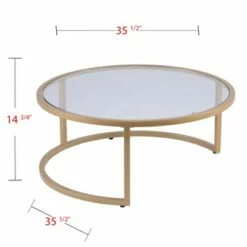 Set of 2 Emma Glam Nesting Cocktail Table Gold - Aiden Lane -Side Tables Sales unnamed file 8895