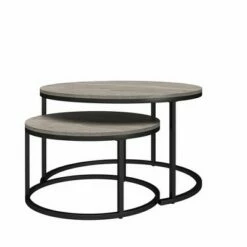 Room & Joy Claret Nesting Coffee and End Table Bundle Gray Oak/Black Metal - Room & Joy 25 Room & Joy Claret Nesting Coffee and End Table Bundle Gray Oak/Black Metal - Room & Joy -Side Tables Sales unnamed file 8911
