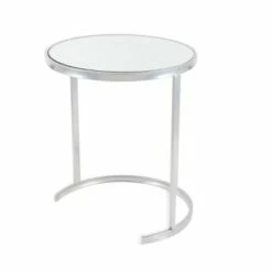 Olivia & May Set of 3 Contemporary Tin Accent Tables Silver - Olivia & May -Side Tables Sales unnamed file 8920