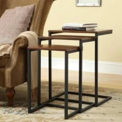 Carolina Chair & Table Set of 3 Caroline Nesting Tables Chestnut - Carolina Chair & Table -Side Tables Sales unnamed file 8941