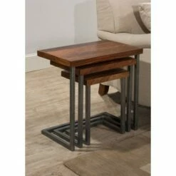 Set of 3 Emerson Nesting Tables Natural - Hillsdale Furniture -Side Tables Sales unnamed file 8955