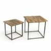 Park Hill Collection Railway Wood and Iron Nested Side Tables -Side Tables Sales unnamed file 8957