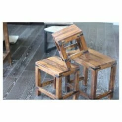 3pc Handcrafted Rustic Nesting Tables Natural - Timbergirl 17 3pc Handcrafted Rustic Nesting Tables Natural - Timbergirl -Side Tables Sales unnamed file 8989