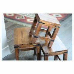 3pc Handcrafted Rustic Nesting Tables Natural - Timbergirl 18 3pc Handcrafted Rustic Nesting Tables Natural - Timbergirl -Side Tables Sales unnamed file 8990