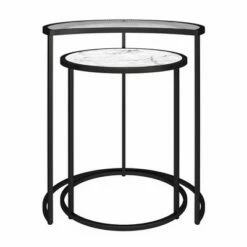 Moon Phases Nesting End Tables White Marble/Glass - Mr. Kate 12 Moon Phases Nesting End Tables White Marble/Glass - Mr. Kate -Side Tables Sales unnamed file 9041