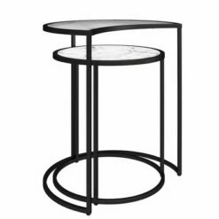 Moon Phases Nesting End Tables White Marble/Glass - Mr. Kate 13 Moon Phases Nesting End Tables White Marble/Glass - Mr. Kate -Side Tables Sales unnamed file 9042