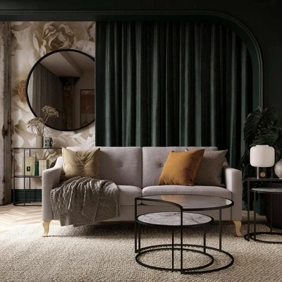 Moon Phases Nesting End Tables White Marble/Glass - Mr. Kate 9 Moon Phases Nesting End Tables White Marble/Glass - Mr. Kate - Image 7